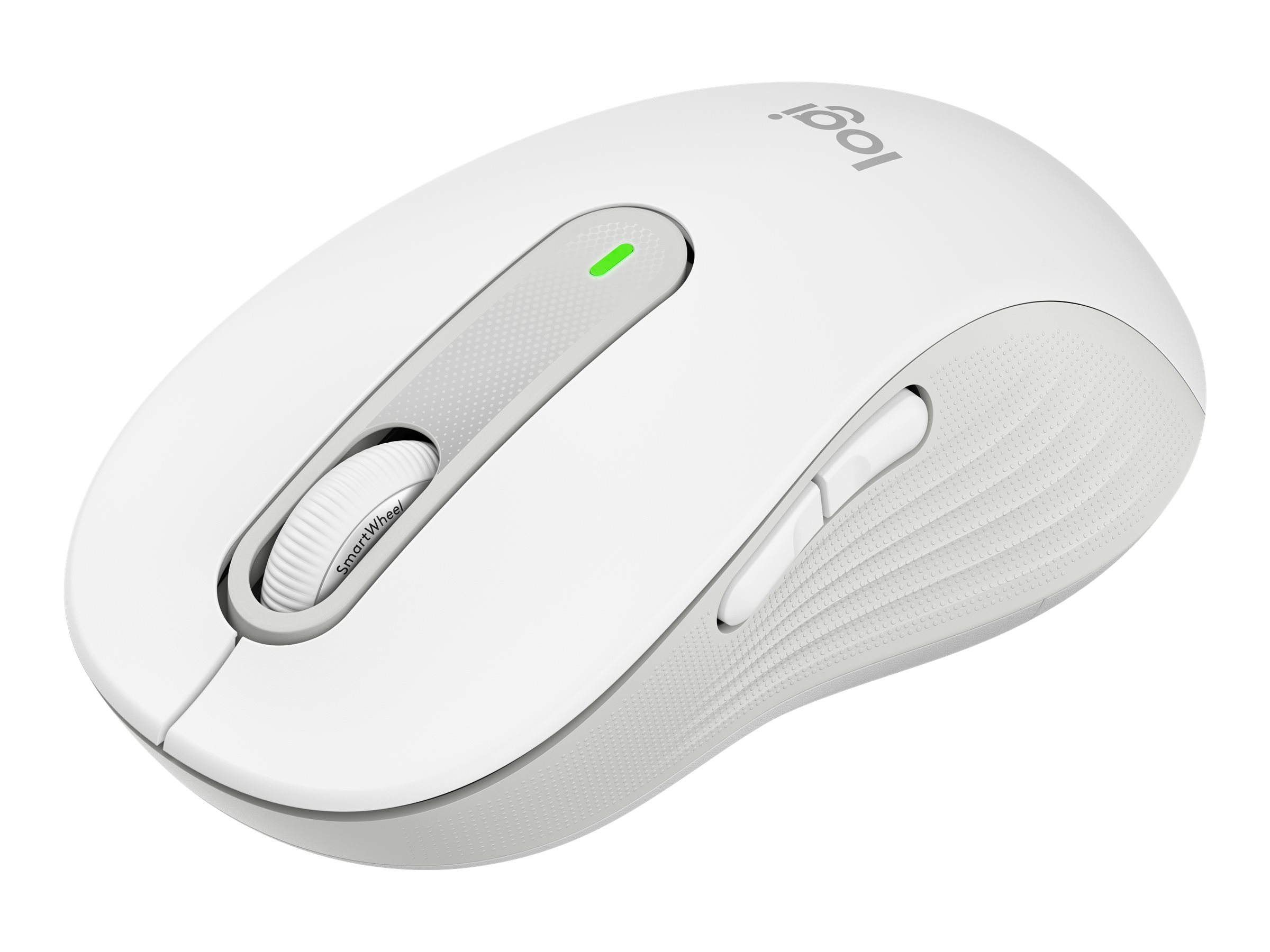 Logitech Signature M650 L for Business - Maus - Für Rechtshänder - 5 Tasten - kabellos - 2.4 GHz - Bluetooth - Logitech Logi Bolt USB-Receiver - Off-White