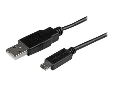 USB A auf Micro B Kabel 2m - zu USB (M) - USB 2.0 - 2 m - Schwarz