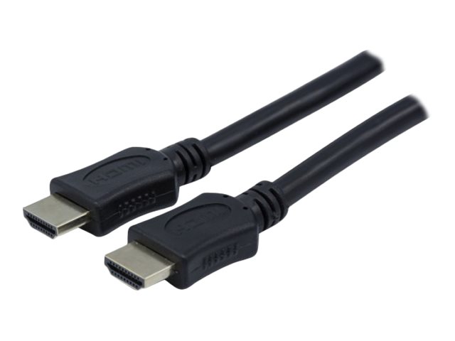 Tecline exertis Connect - Highspeed - HDMI-Kabel mit Ethernet - HDMI Stecker zu HDMI Stecker - 10 m - Stecker zu HDMI Stecker - 10 m - Schwarz - 4K-Support (4096 x 2160)