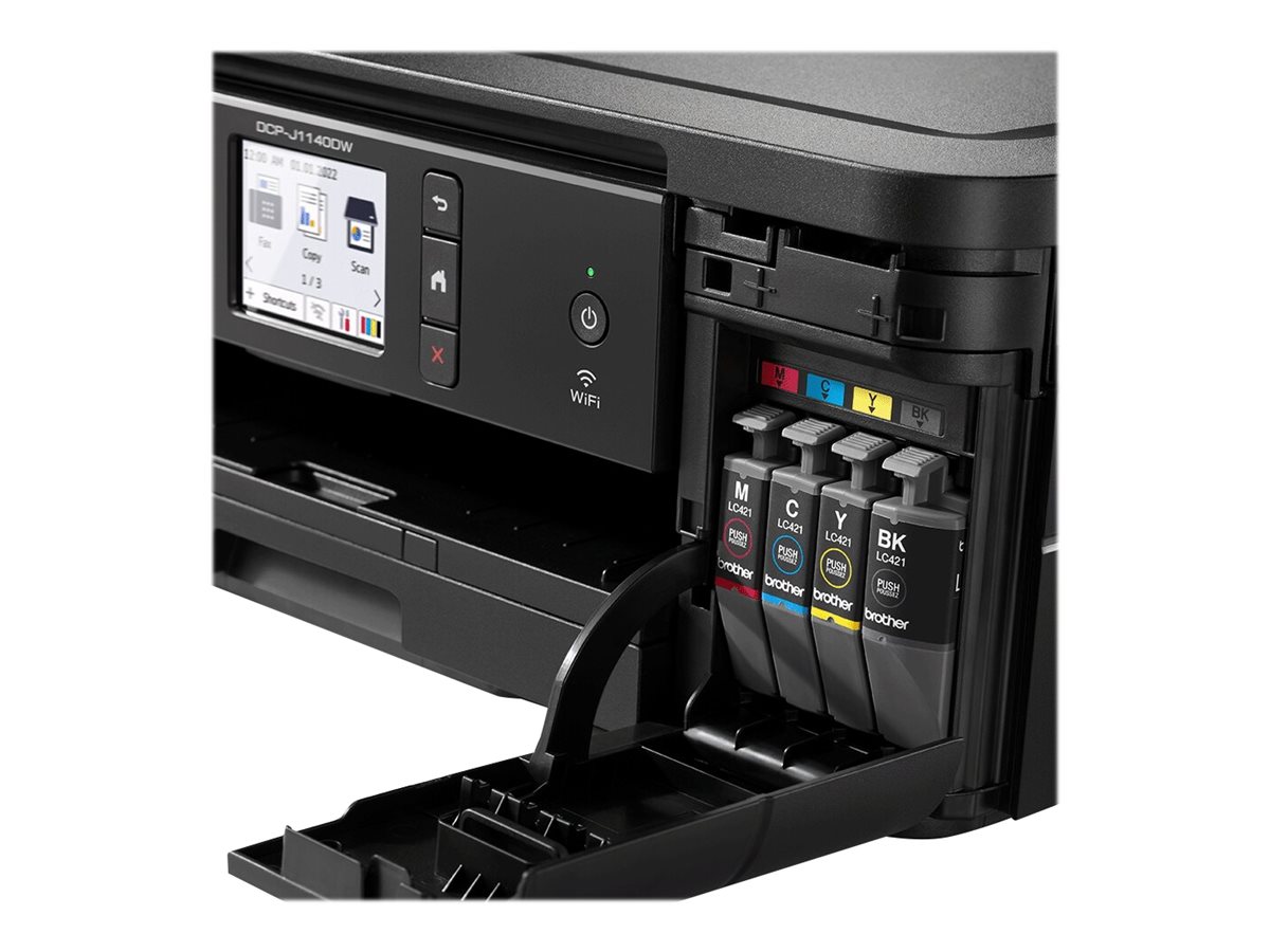 Brother DCP-J1140DW - Multifunktionsdrucker - - bis zu 13 Seiten/Min. (Kopieren) - bis zu 17 Seiten/Min. (Drucken) - 150 Blatt - USB 2.0 - Wi-Fi(n)
