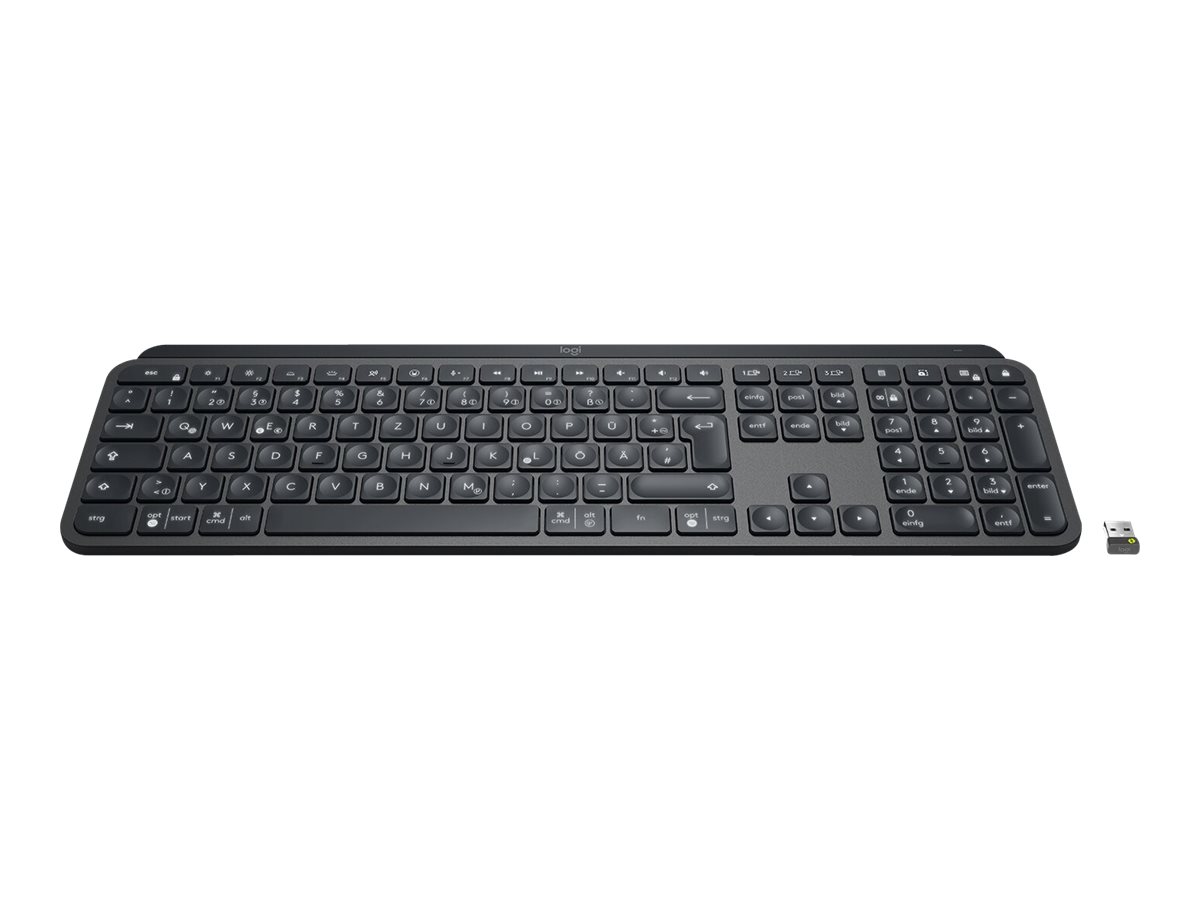 Logitech Mx Keys For Business, Full-size (100%),Bluetooth, Graphit - Bluetooth - QWERTZ - Deutsch - Graphite