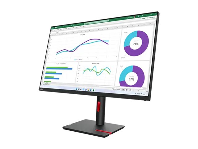 Lenovo ThinkVision T32h-30 - LED-Monitor - 80 cm - 2560 x 1440 WQHD @ 60 Hz - IPS - 350 cd/m² - 1000:1 - 4 ms - HDMI - DisplayPort - USB-C - Raven Black