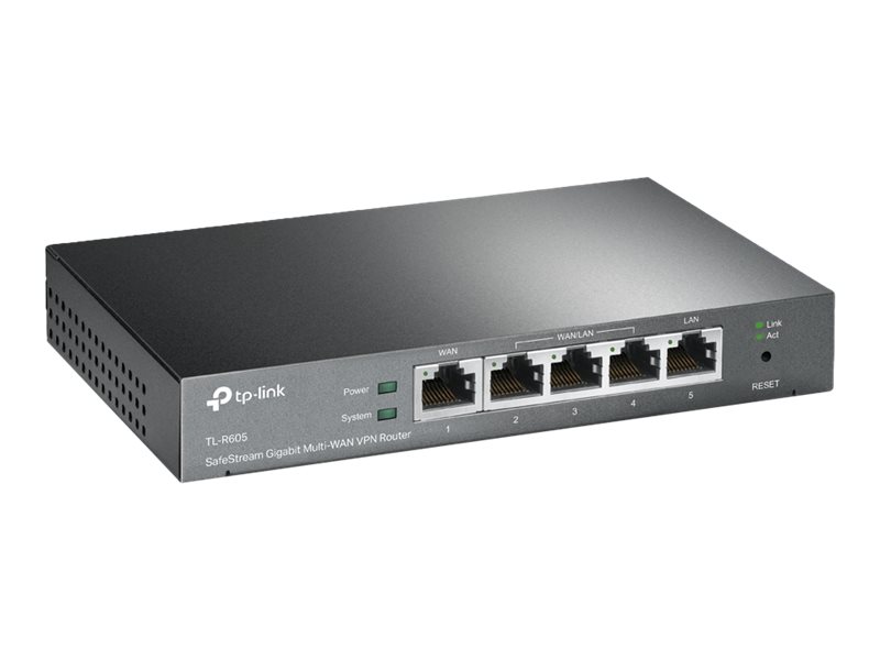 TP-LINK SafeStream TL-R605 Router 4-Port-Switch - 1GbE TP-LINK SafeStream TL-R605 Router 4-Port-Switch - 1GbE