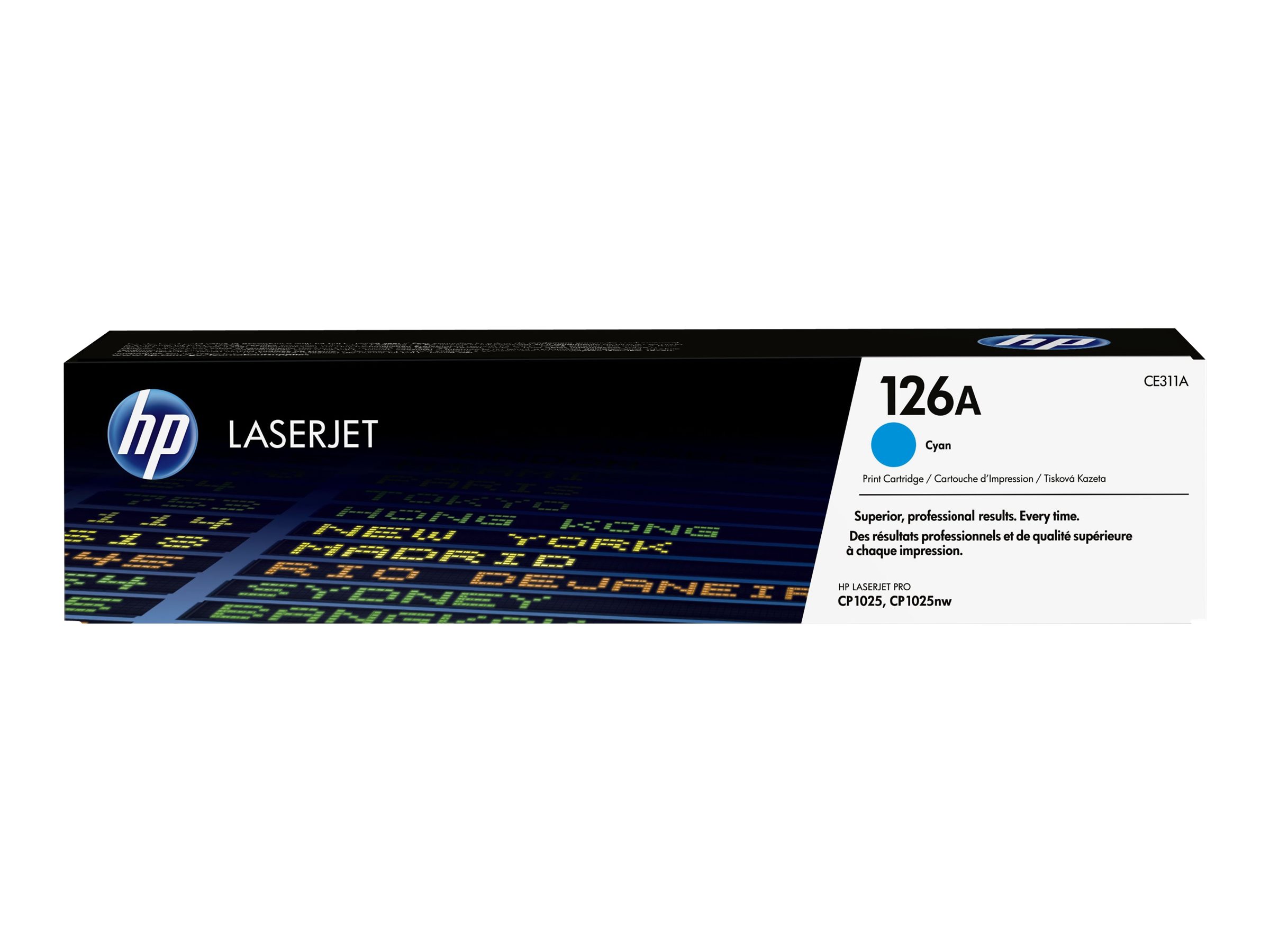 HP 126A - Cyan - Original - LaserJet - Tonerpatrone (CE311A) - für Color LaserJet Pro CP1025; LaserJet Pro MFP M175; TopShot LaserJet Pro M275