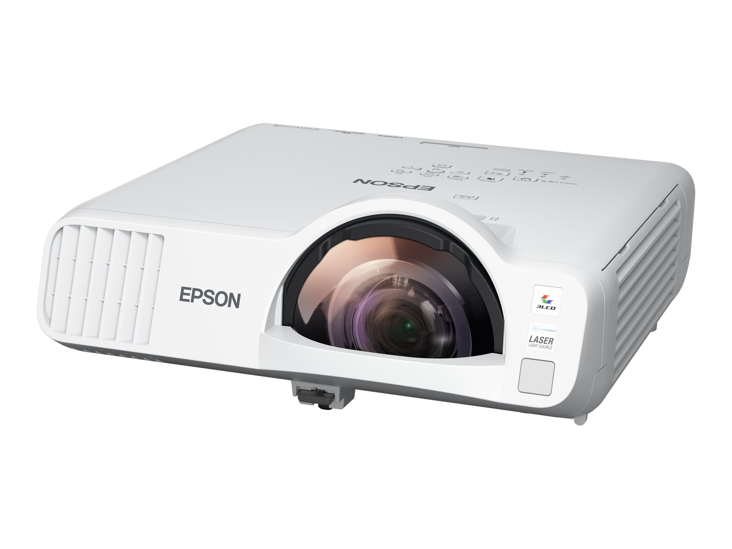Epson EB-L200SW - 3-LCD-Projektor - 3800 lm (weiß) - 3800 lm (Farbe) - WXGA (1280 x 800) - 16:10 - 720p - Short-Throw Fixed-Objektiv - 802.11a/b/g/n/ac Wireless / LAN/ Miracast - weiß