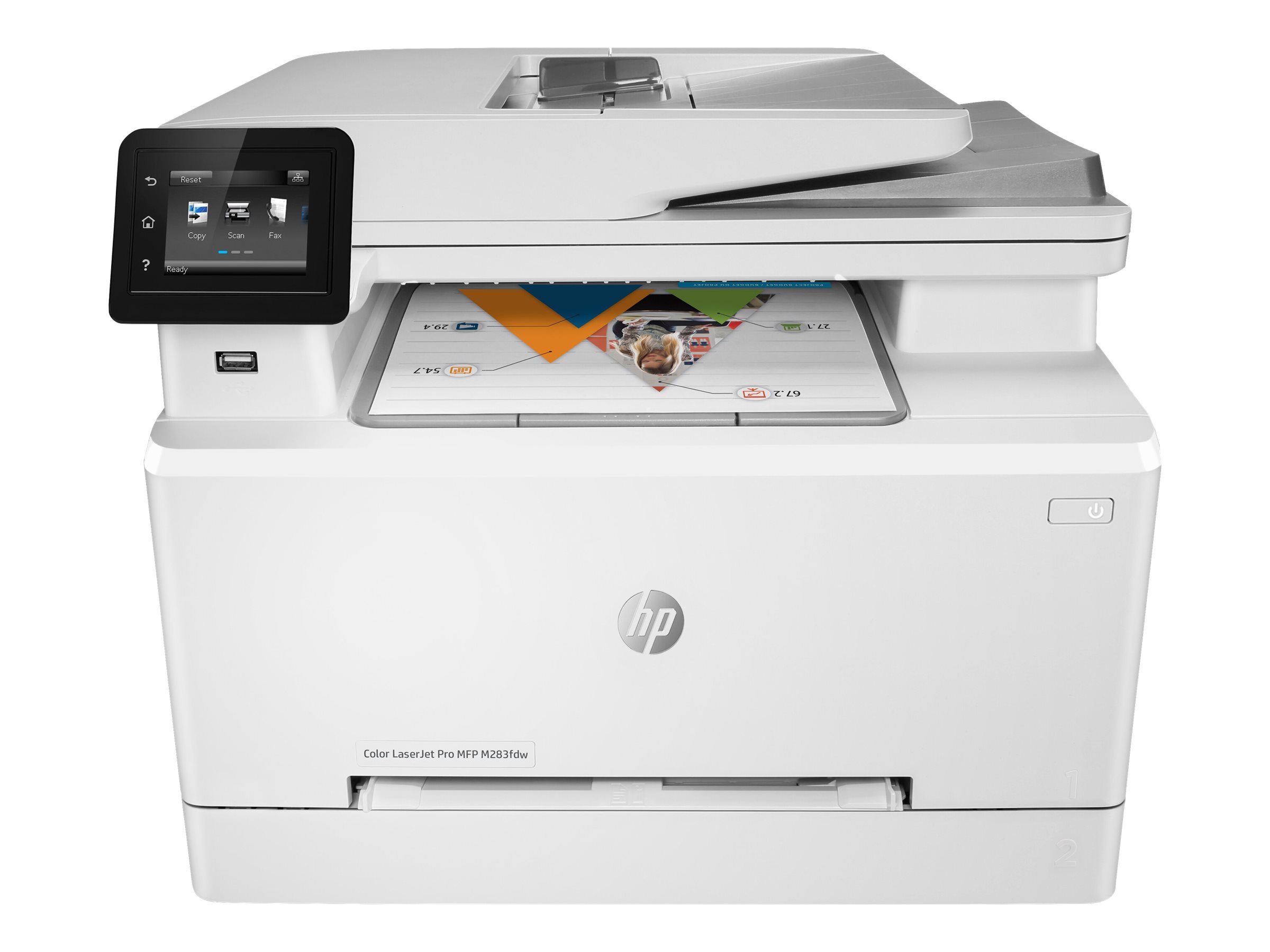 HP Color LaserJet Pro MFP M283fdw - Multifunktionsdrucker - Farbe - Laser - Legal (216 x 356 mm) - (Original) - A4/Legal (Medien) - bis zu 21 Seiten/Min. (Kopieren) - bis zu 21 Seiten/Min. (Drucken) - bis zu 21 ipm (Drucken) - 250 Blatt - 33.6 Kbps - USB…