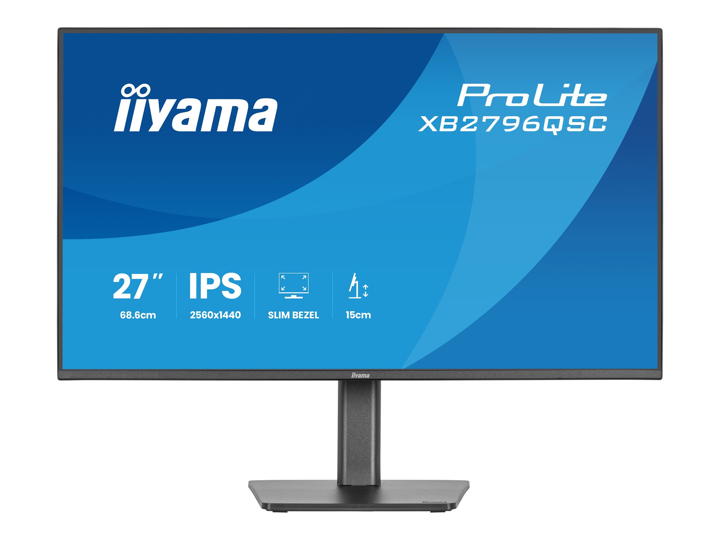 Iiyama ProLite XB2796QSC-B1 - LED-Monitor - 2560 x 1440 QHD @ 75 Hz - IPS - 350 cd/m² - 1000:1 - 4 ms - HDMI - USB-C - Lautsprecher - Schwarz - Matte Iiyama ProLite XB2796QSC-B1 - LED-Monitor - 2560 x 1440 QHD @ 75 Hz - IPS - 350 cd/m² - 1000:1 - 4 ms - HDMI - USB-C - Lautsprecher - Schwarz - Matte