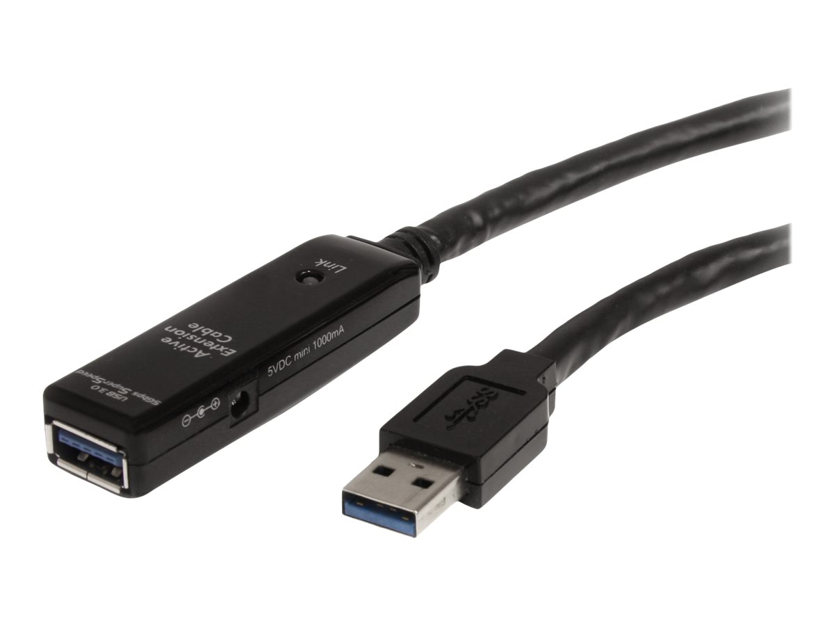 5M USB EXTENSION CABLE - zu USB Typ A (W) - USB 3.0 - 5 m - aktiv - Schwarz - für P/N: PEXUSB3S2EI - PEXUSB3S42 - PEXUSB3S7 - ST7300U3M - ST7300USB3B - SVA5H2NEUA - USB3SAA3MBK