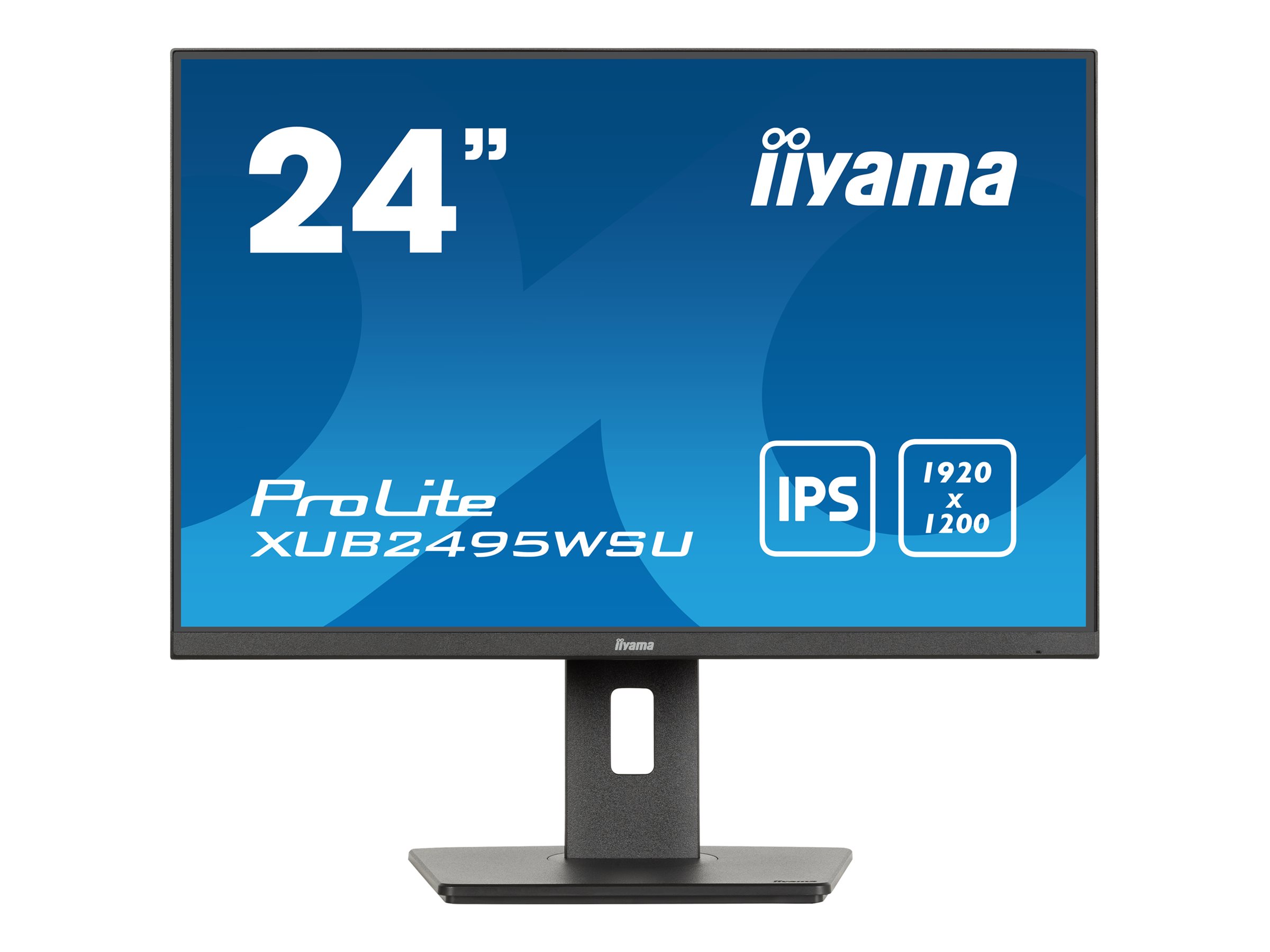 Iiyama ProLite XUB2495WSU-B7 - LED-Monitor - 61 cm - (24.1" sichtbar) - 1920 x 1200 WUXGA @ 75 Hz - IPS - 300 cd/m² - 1000:1 - 4 ms - HDMI - DisplayPort - Lautsprecher - Schwarz - Matte