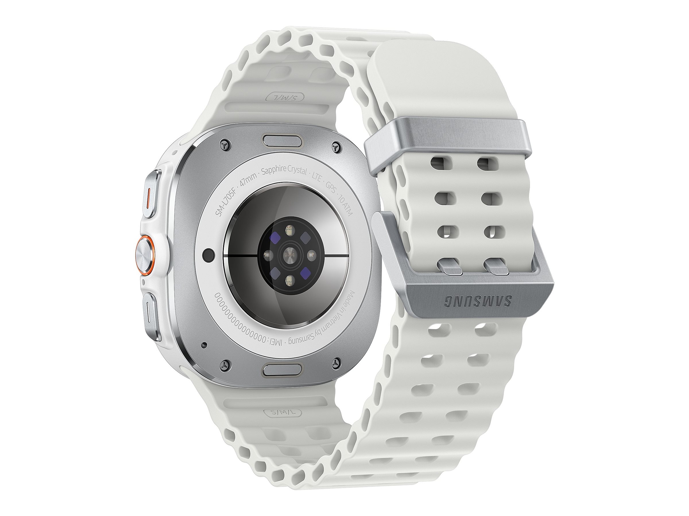 Samsung Galaxy Watch Ultra - 47 mm - Titanweiß - - 64 GB - LTE - NFC - Bluetooth - Wi-Fi - 4G - 60.5 g Samsung Galaxy Watch Ultra - 47 mm - Titanweiß - - 64 GB - LTE - NFC - Bluetooth - Wi-Fi - 4G - 60.5 g