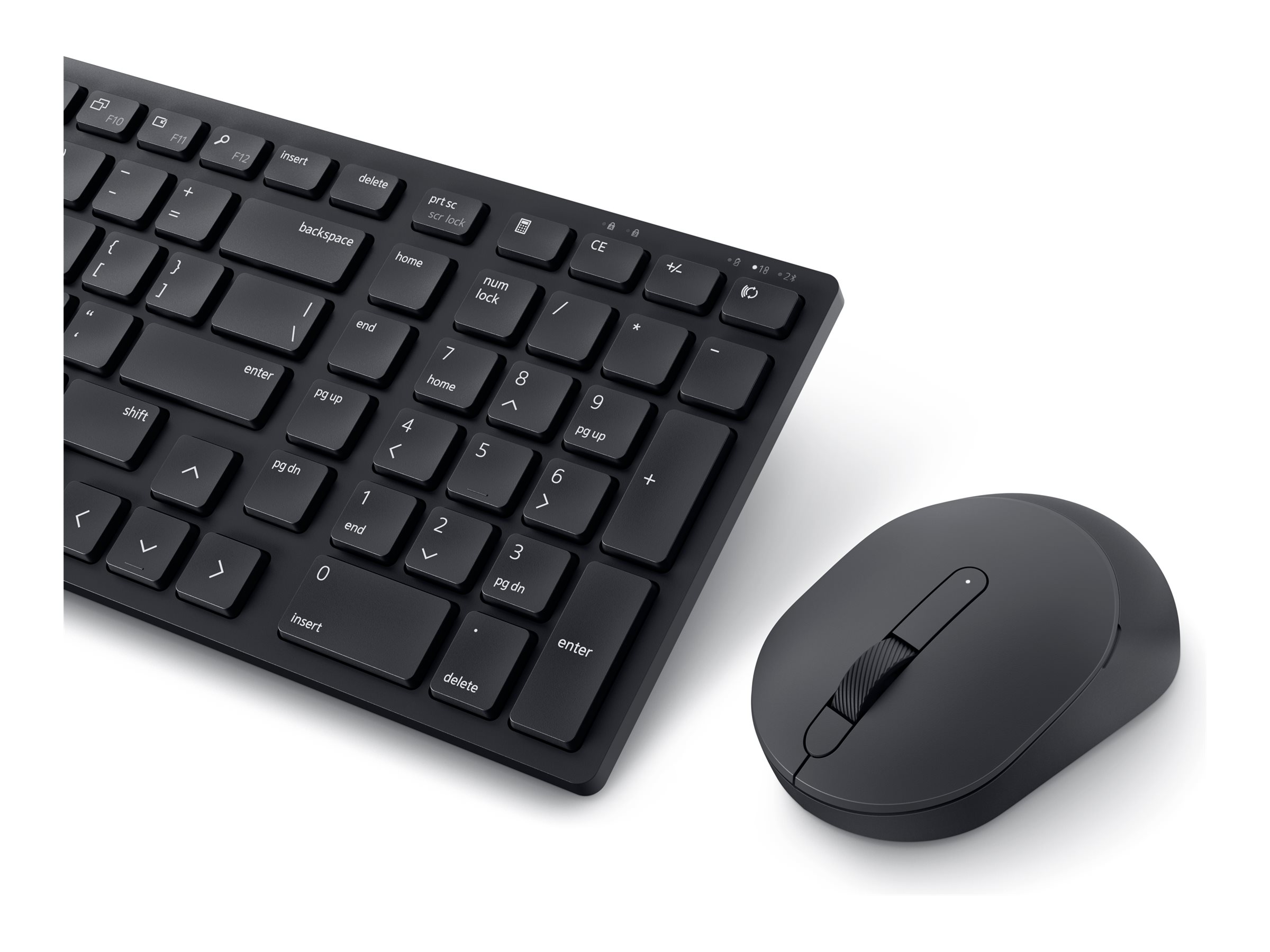 Dell Silent Keyboard and Mouse KM555 -Tastatur-und-Maus-Set - kabellos - 2.4 GHz - Bluetooth 5.1 - QWERTZ - Deutsch - Schwarz - mit 3 Jahre Advanced Exchange-Service