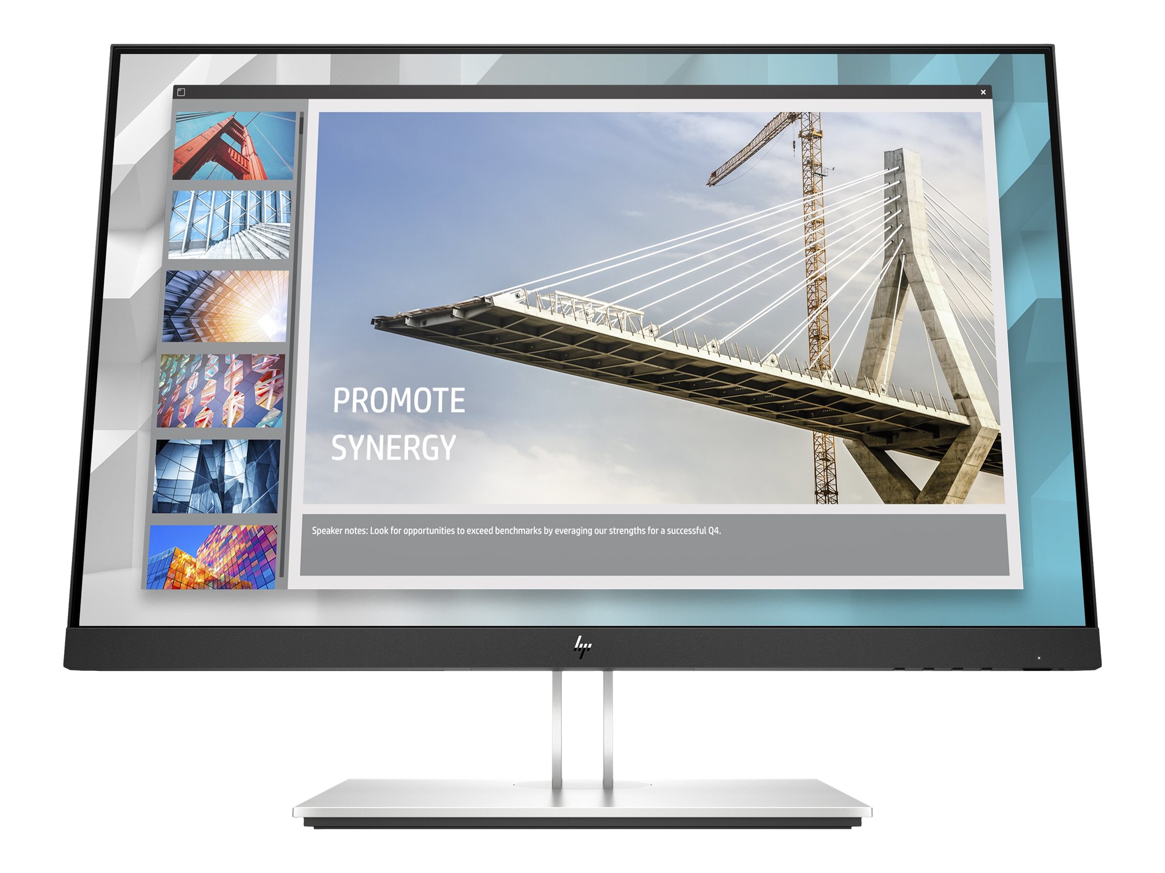 HP E-Series E24i G4, 61 cm (24"), 1920 x 1200Pixel, WUXGA, 5 ms, Schwarz, Silber - 1920 x 1200 WUXGA @ 60 Hz - IPS - 250 cd/m² - 1000:1 - 5 ms - HDMI - VGA - DisplayPort - Schwarz