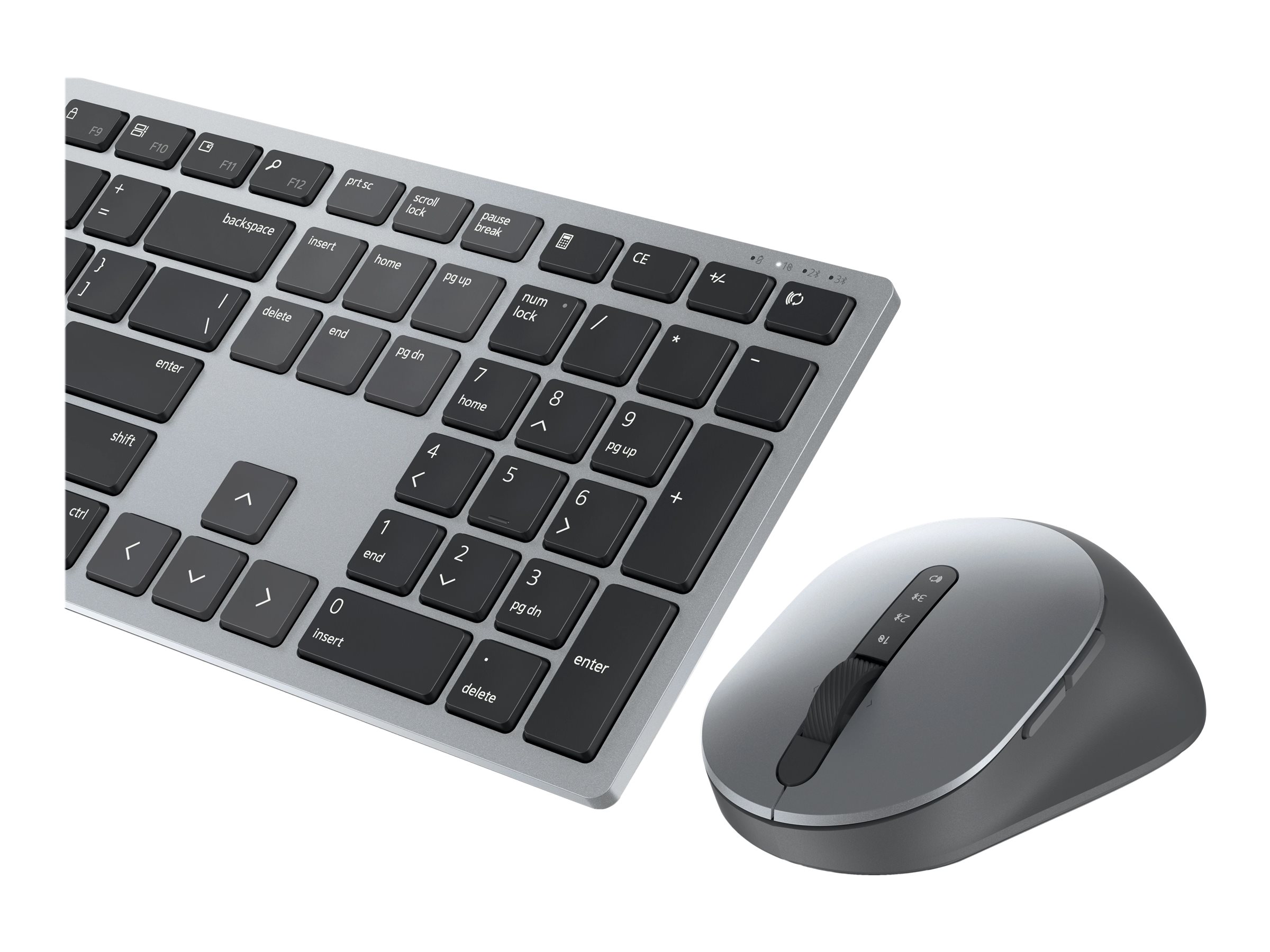 Dell Premier Wireless Keyboard and Mouse KM7321W - Tastatur-und-Maus-Set - kabellos - 2.4 GHz - Bluetooth 5.0 - QWERTZ - Deutsch - Titan Gray