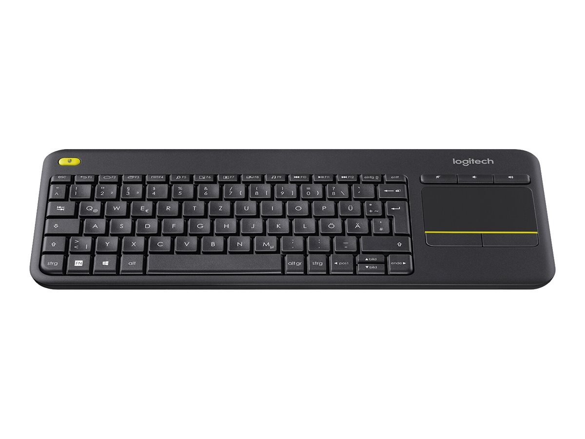 Tastatur K400 wireless - kabellos - 2.4 GHz - Deutsch - Schwarz