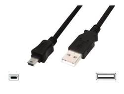 USB2.0 Anschlusskabel, 1 m - USB 2.0 - 1 m - geformt - Schwarz USB2.0 Anschlusskabel, 1 m - USB 2.0 - 1 m - geformt - Schwarz