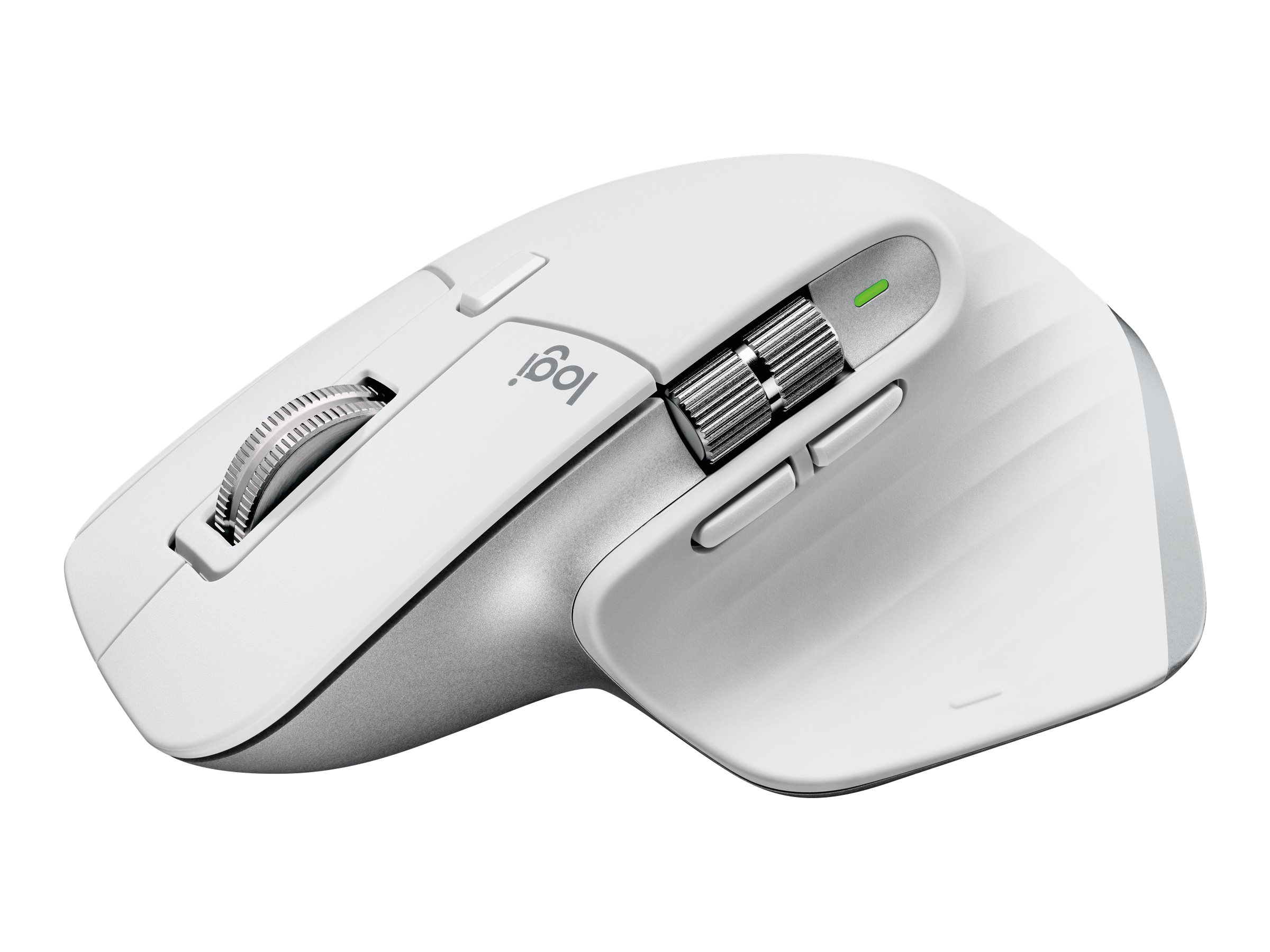 Logitech Master Series MX MASTER 3S - Maus - optisch - 7 Tasten - kabellos - Bluetooth - 2.4 GHz - Logitech Logi Bolt USB-Receiver - Pale Gray