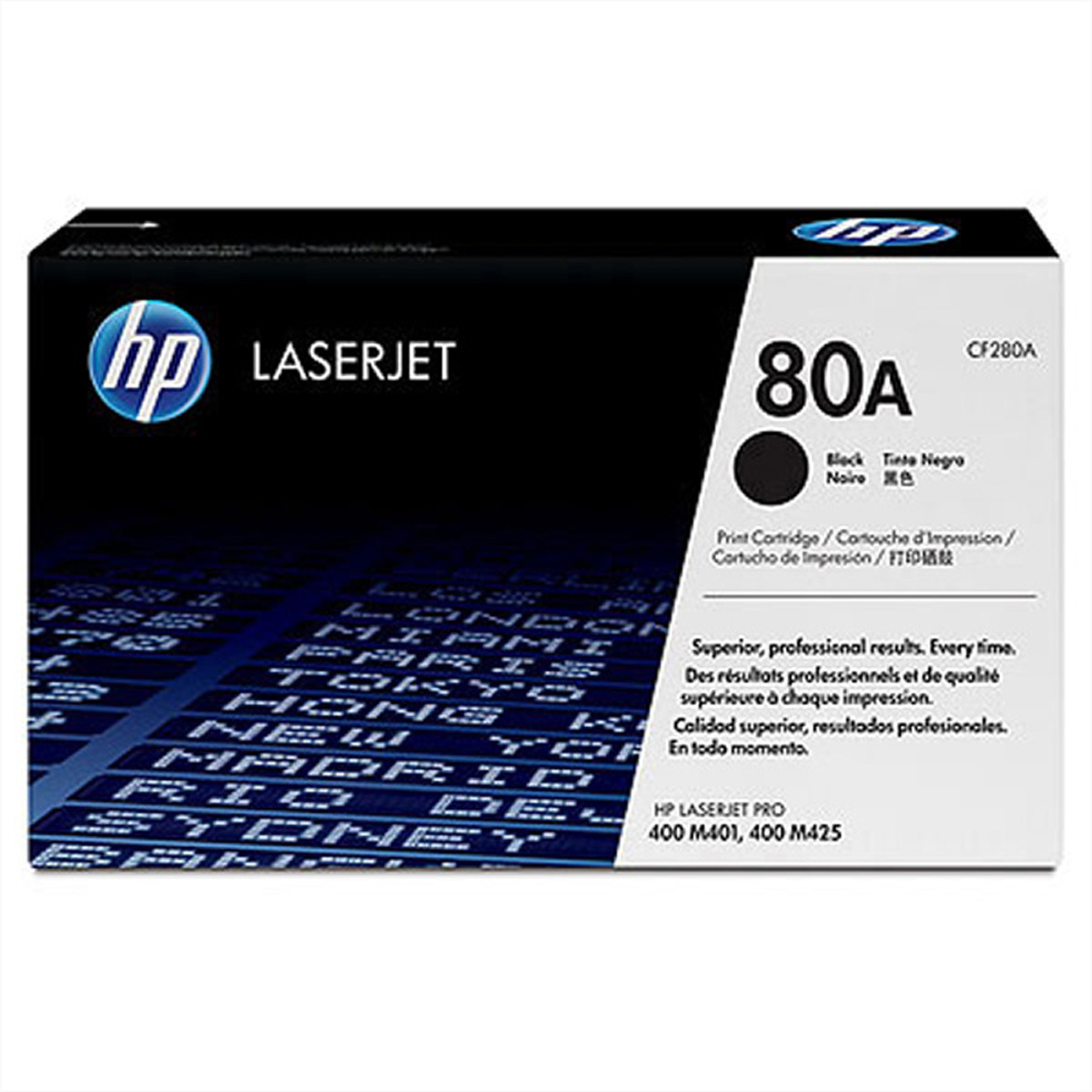 HP Toner 80A schwarz f. LaserJet - für LaserJet Pro 400 M401 - MFP M425 HP Toner 80A schwarz f. LaserJet - für LaserJet Pro 400 M401 - MFP M425