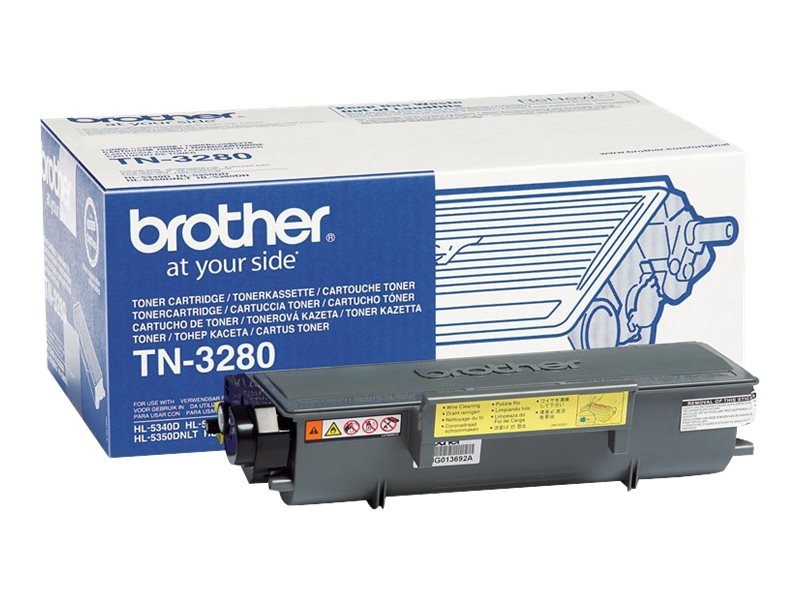 Brother TN3280 - Schwarz - Original - Tonerpatrone - für Brother DCP-8070 - 8085 - HL-5340 - 5350 - 5370 - 5380 - MFC-8370 - 8380 - 8880 - 8890