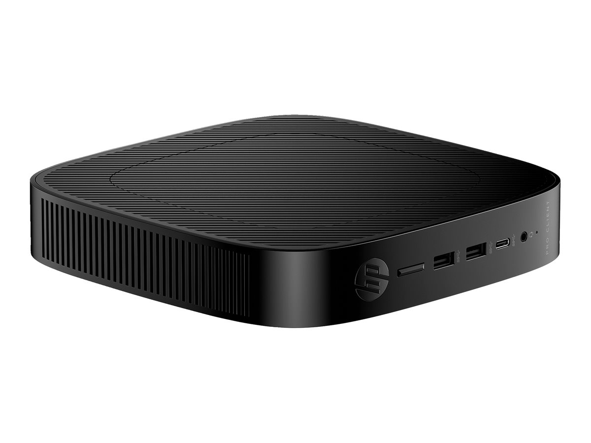 HP Pro t550 - Thin Client - USFF - RAM 8 GB - Flash 32 GB - eMMC - UHD Graphics - 1GbE - Bluetooth 5.2 - Wi-Fi 6 - WLAN: 802.11a/b/g/n/ac/ax - Bluetooth 5.2 - IGEL OS - Monitor: keiner - Tastatur: Deutsch HP Pro t550 - Thin Client - USFF - RAM 8 GB - Flash 32 GB - eMMC - UHD Graphics - 1GbE - Bluetooth 5.2 - Wi-Fi 6 - WLAN: 802.11a/b/g/n/ac/ax - Bluetooth 5.2 - IGEL OS - Monitor: keiner - Tastatur: Deutsch