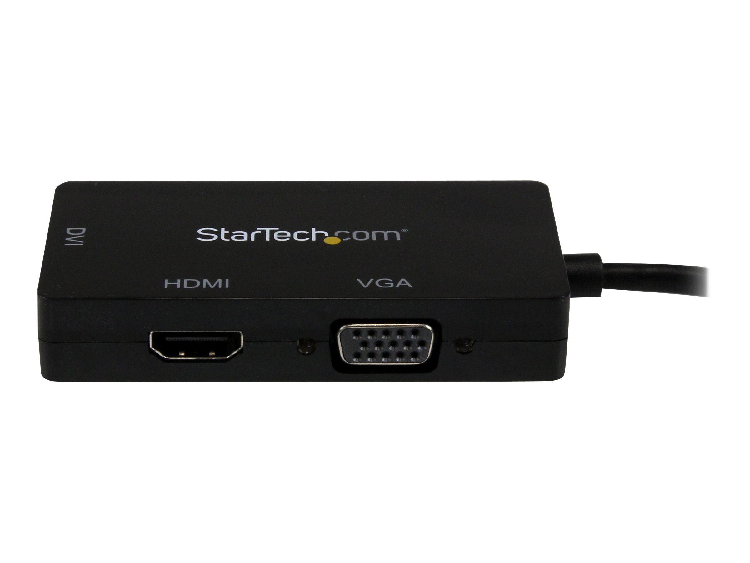 MDP TO VGA DVI HDMI ADAPTER - Videoadapter - Mini DisplayPort männlich zu HD-15 (VGA) - DVI-D - HDMI weiblich - 27 cm - Schwarz - aktiv - 1920 x 1200 (WUXGA) Support - für P/N: DKT31CMDPHPD