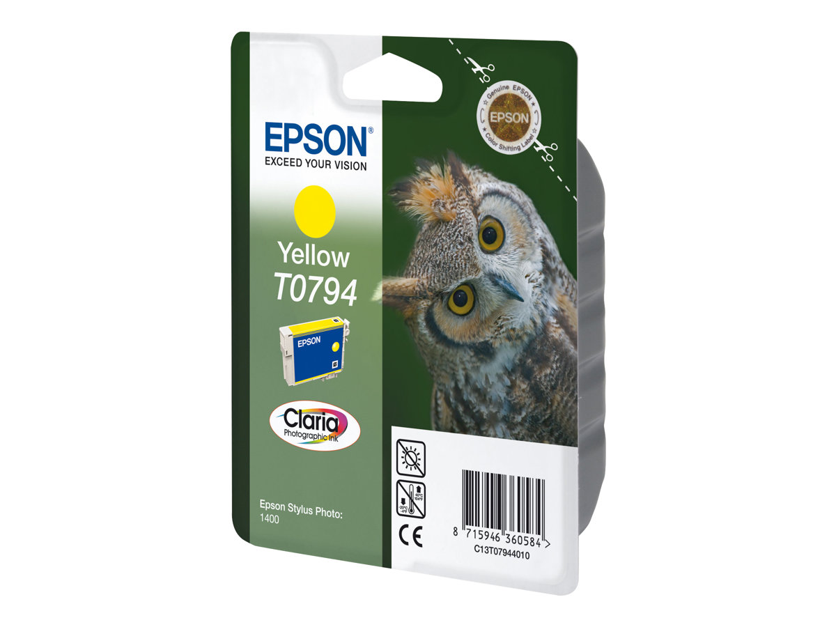 INK CARTRIDGE YELLOW - Tintenpatrone - für Stylus Photo 1500 - P50 - PX650 - PX660 - PX710 - PX720 - PX730 - PX800 - PX810 - PX820 - PX830 INK CARTRIDGE YELLOW - Tintenpatrone - für Stylus Photo 1500 - P50 - PX650 - PX660 - PX710 - PX720 - PX730 - PX800 - PX810 - PX820 - PX830
