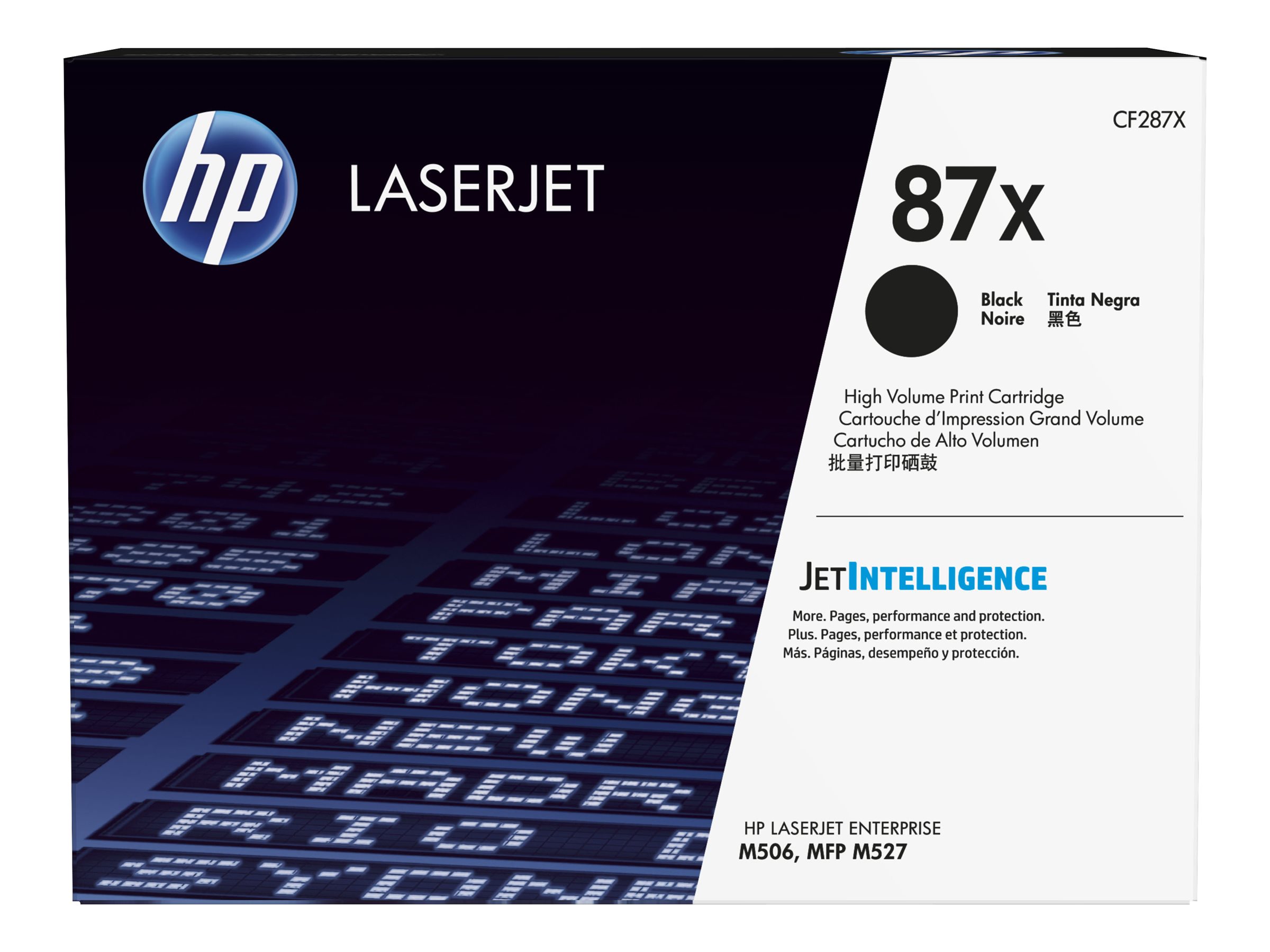 HP Toner 87X schwarz f. HP LaserJet ENT 700/MFP M527 18.000 Seiten - für LaserJet Enterprise M506 - MFP M527; LaserJet Enterprise Flow MFP M527; LaserJet Pro M501
