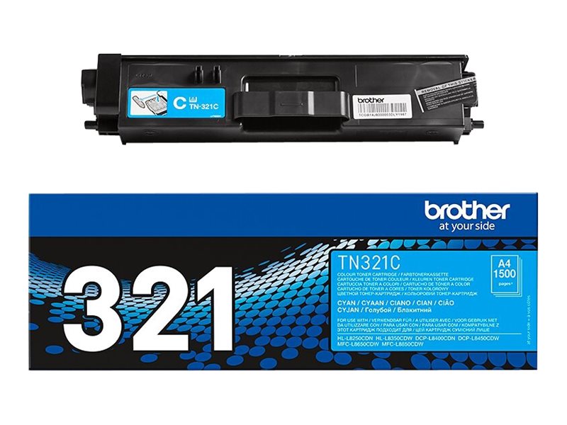 Brother TN321C - Cyan - Original - Tonerpatrone - für Brother DCP-L8400 - DCP-L8450 - HL-L8250 - HL-L8350 - MFC-L8650 - MFC-L8850 Brother TN321C - Cyan - Original - Tonerpatrone - für Brother DCP-L8400 - DCP-L8450 - HL-L8250 - HL-L8350 - MFC-L8650 - MFC-L8850