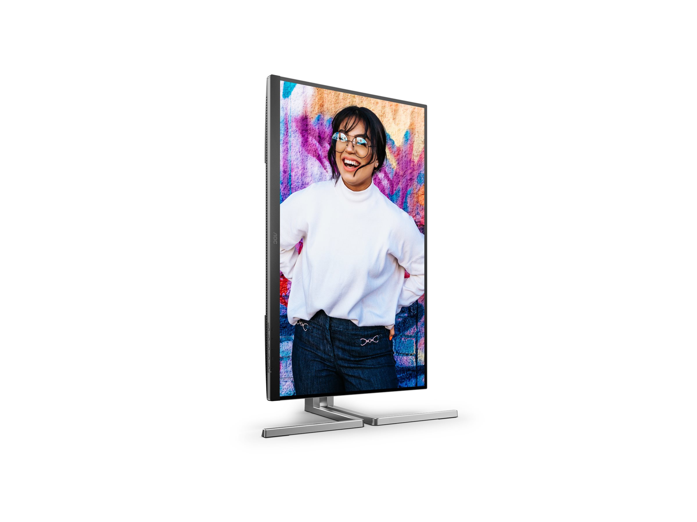 AOC Q27U3CV - Graphic Pro Series - LED-Monitor - - 2560 x 1440 QHD @ 75 Hz - IPS - 1000:1 - DisplayHDR 400 - 4 ms - HDMI - DisplayPort - USB-C - Lautsprecher - Schwarz
