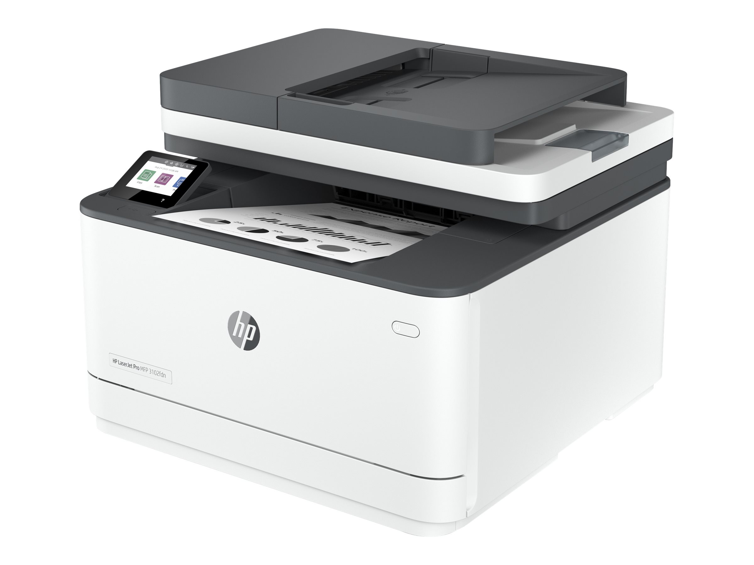 HP LaserJet Pro MFP 3102fdn - - (Original) - A4/Legal (Medien) - bis zu 33 Seiten/Min. (Kopieren) - bis zu 33 Seiten/Min. (Drucken) - 250 Blatt - 33.6 Kbps - USB 2.0 - LAN