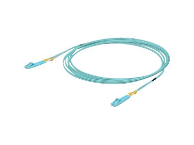 UniFI - Patch-Kabel - LC/UPC Multi-Modus (M) - bis LC/UPC Multi-Modus (M) - 3 m - Glasfaser - Duplex - 50/125 Mikrometer - OM3 - Innen - Aquamarin