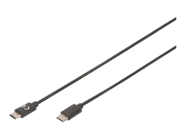 DIGITUS USB Type-C Anschlusskabel, USB-C zu USB-C - USB 2.0 - 3 A - 3 m - unterstützt Stromversorgung - Schwarz DIGITUS USB Type-C Anschlusskabel, USB-C zu USB-C - USB 2.0 - 3 A - 3 m - unterstützt Stromversorgung - Schwarz