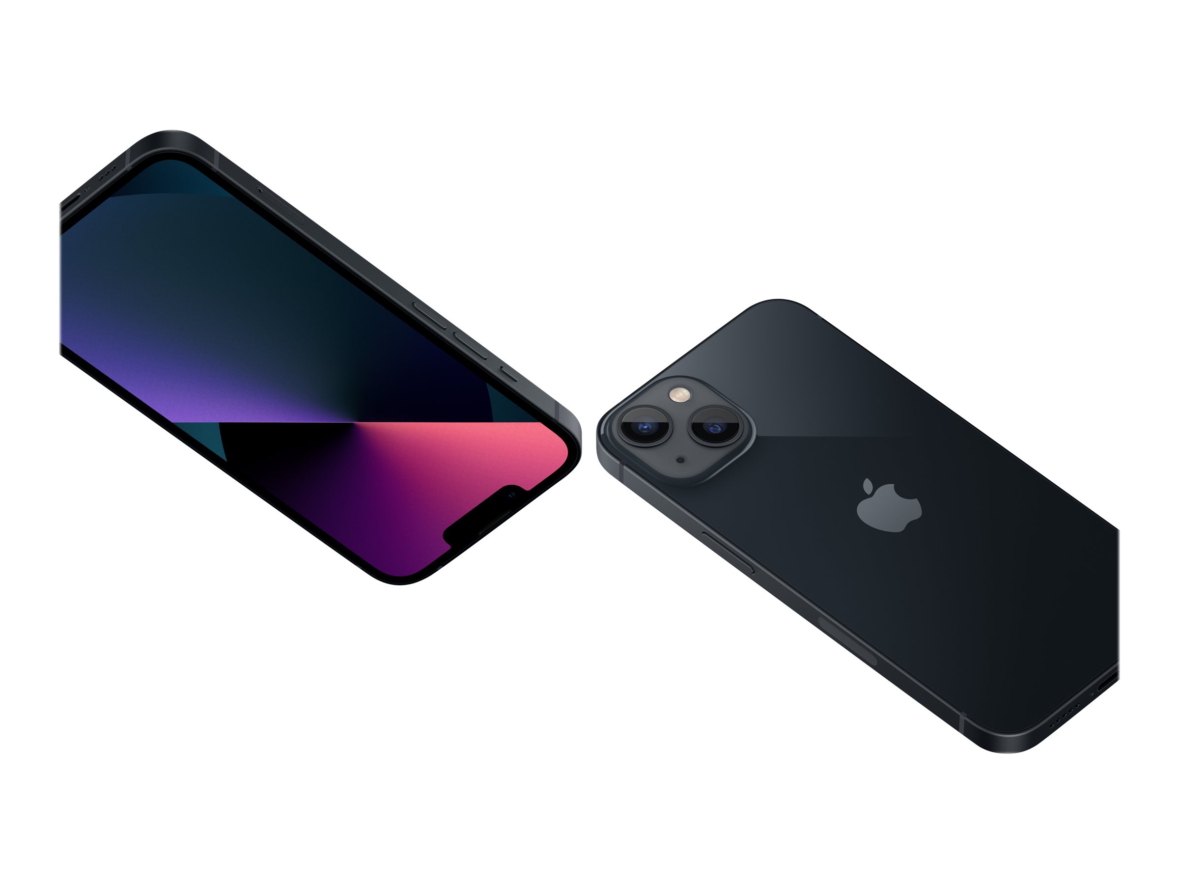 Apple iPhone 13 - 5G Smartphone - Dual-SIM / Interner Speicher 256 GB - OLED-Display - 6.1" - 2532 x 1170 Pixel - 2 x Rückkamera 12 MP - 12 MP - front camera 12 MP - Midnight