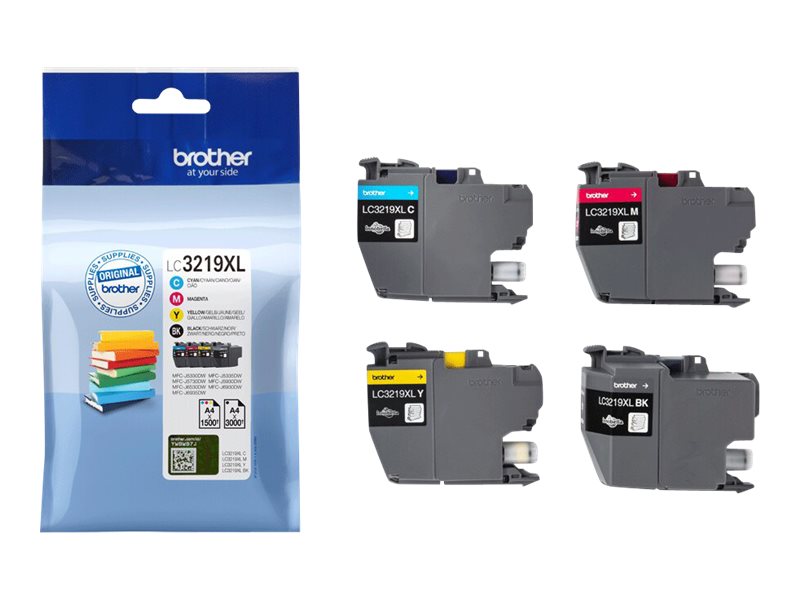 Brother LC3219XL Value Pack - 4er-Pack - XL - Schwarz, Gelb, Cyan, Magenta - Original - Tintenpatrone - für Brother MFC-J5330 - J5335 - J5730 - J5930 - J6935; Business Smart Pro MFC-J6930
