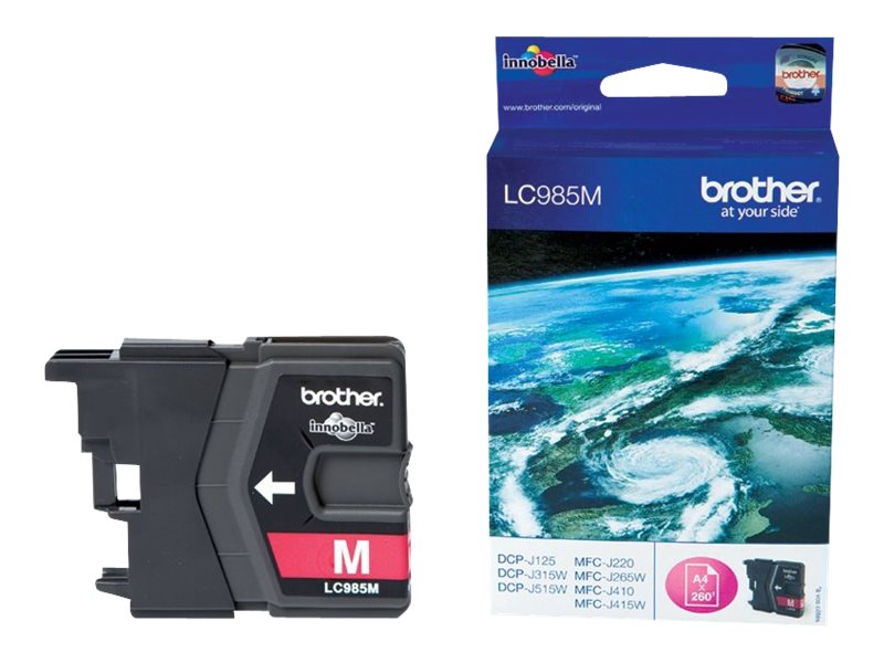 Brother LC985M - 10 ml - Magenta - Original - Tintenpatrone - für Brother DCP-J125 - DCP-J140 - DCP-J315 - DCP-J515 - MFC-J220 - MFC-J265 - MFC-J410 - MFC-J415 Brother LC985M - 10 ml - Magenta - Original - Tintenpatrone - für Brother DCP-J125 - DCP-J140 - DCP-J315 - DCP-J515 - MFC-J220 - MFC-J265 - MFC-J410 - MFC-J415