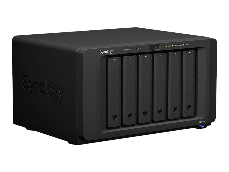 Synology Disk Station DS1621+ - NAS-Server - 6 Schächte - SATA 6Gb/s - RAID RAID 0 - 1 - 5 - 6 - 10 - JBOD - RAM 4 GB - Gigabit Ethernet - iSCSI Support Synology Disk Station DS1621+ - NAS-Server - 6 Schächte - SATA 6Gb/s - RAID RAID 0 - 1 - 5 - 6 - 10 - JBOD - RAM 4 GB - Gigabit Ethernet - iSCSI Support