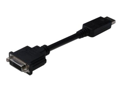 - DisplayPort-Adapter - DisplayPort (M) - zu DVI-D (W) - 15 cm - geformt - Schwarz - DisplayPort-Adapter - DisplayPort (M) - zu DVI-D (W) - 15 cm - geformt - Schwarz