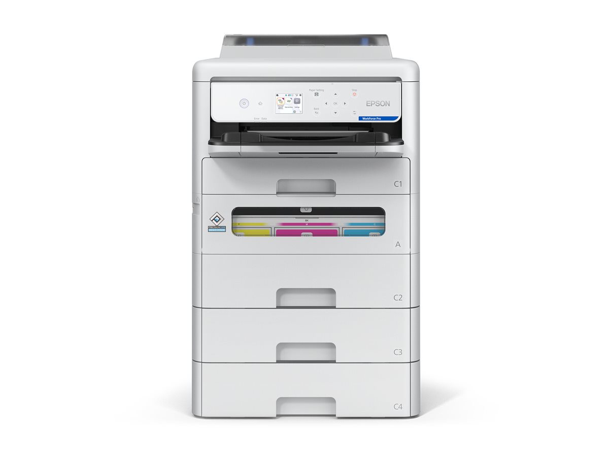 Epson WorkForce Pro EP-C800RDW - Drucker - Farbe - - /bis zu 25 Seiten/Min. (Farbe) - Kapazität: 330 Blätter - USB 2.0 - Gigabit LAN - Wi-Fi(ac)