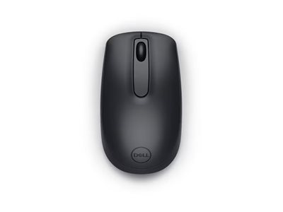 Dell WM118 - Maus - optisch - 3 Tasten - kabellos - Schwarz - mit 3 years NBD Advance Exchange
