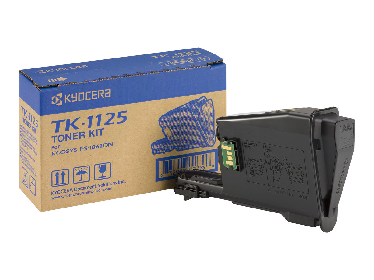 Toner TK-1125 schwarz + Resttonerbehälter für FS-1061DN - für Kyocera FS-1325MFP - FS-1325MFP/KL3; FS-1061DN - 1061DN/KL3
