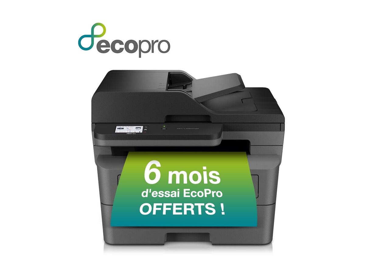 Brother MFC-L2860DWE - Multifunktionsdrucker - s/w - bis zu 34 Seiten/Min. (Kopieren) - bis zu 34 Seiten/Min. (Drucken) - 250 Blatt - 33.6 Kbps - USB 2.0 - LAN - Wi-Fi(n)