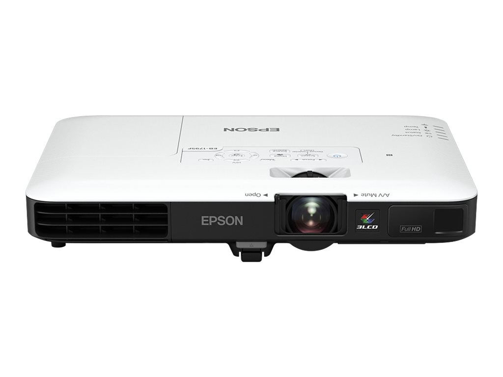Projektor EB-1795F 3LCD 3200AnsiL 10000:1 - 3200 lm (Farbe) - Full HD (1920 x 1080) - 16:9 - 1080p - 802.11n wireless / NFC / Miracast - Schwarz - weiß