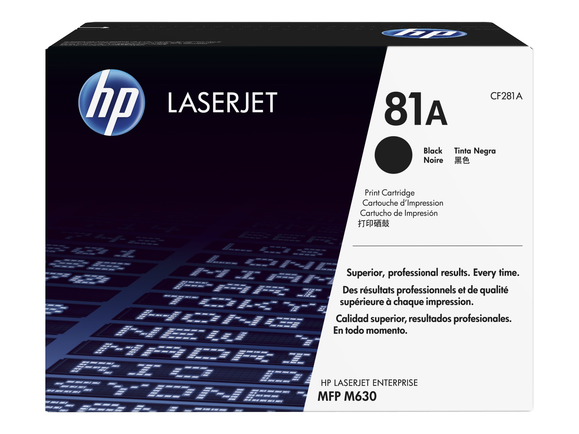 HP 81A - Schwarz - original - LaserJet - Tonerpatrone (CF281A) - für LaserJet Enterprise M632 - MFP M630; LaserJet Enterprise Flow MFP M630; Officejet Pro 8730