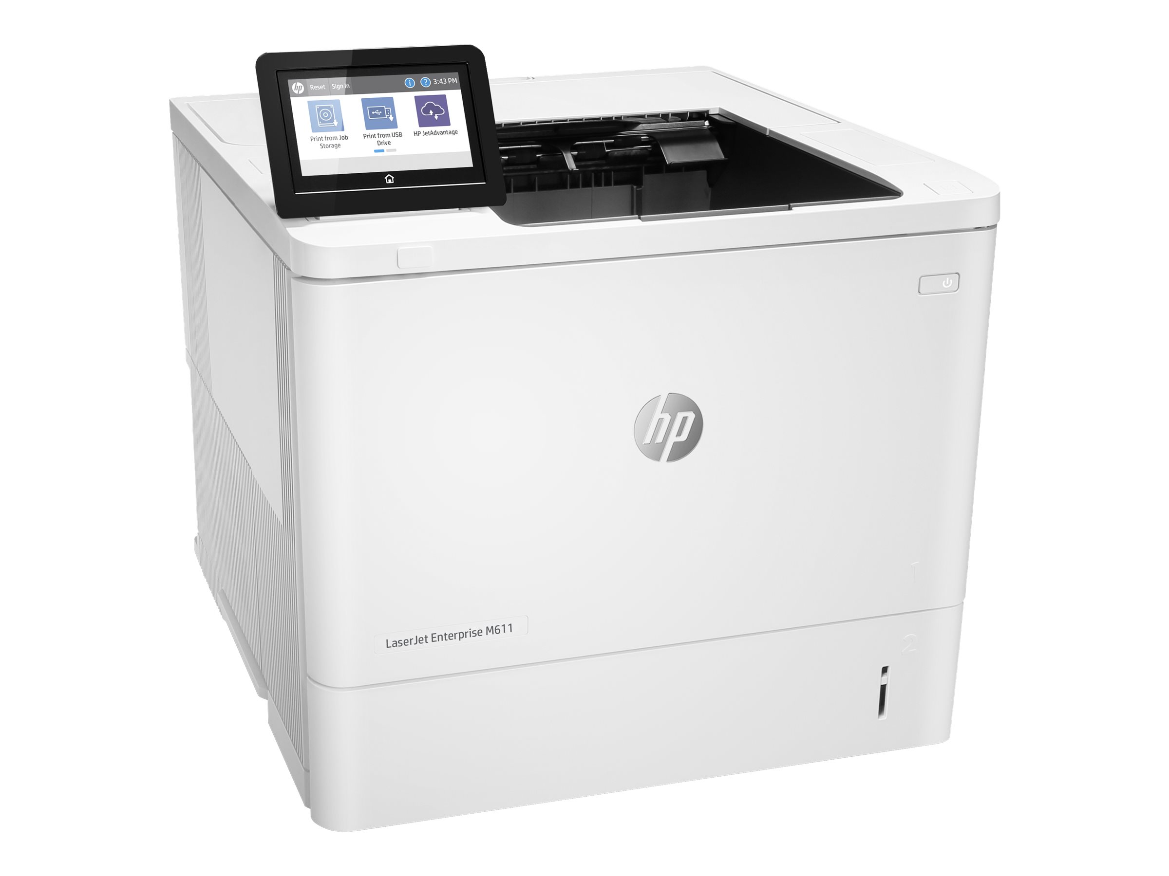 HP LaserJet Enterprise M611dn - Drucker - s/w - Duplex - Laser - A4/Legal - 1200 x 1200 dpi - bis zu 61 Seiten/Min. - Kapazität: 650 Blätter - USB 2.0 - Gigabit LAN - USB 2.0-Host