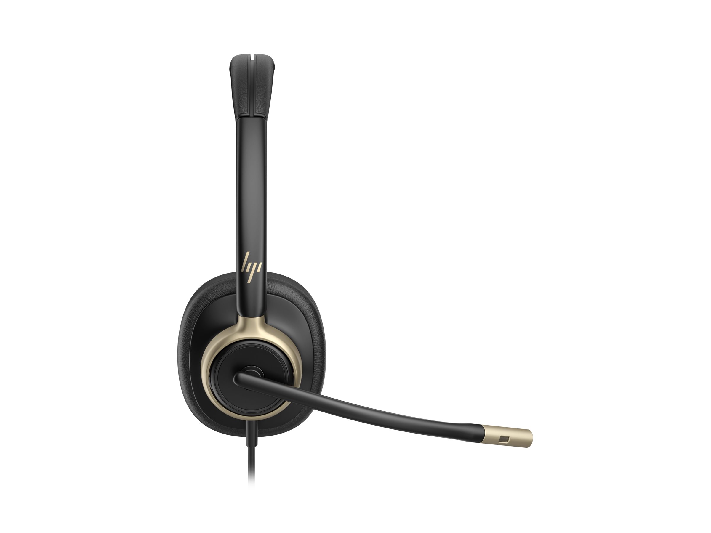 HP Poly Mission 815 - Mission 800 Series - Headset - On-Ear - kabelgebunden - aktive Rauschunterdrückung - USB-A - USB-C - Schwarz - Zertifiziert für Microsoft Teams Open Office - Google Meet-zertifiziert - Zoom-zertifiziert