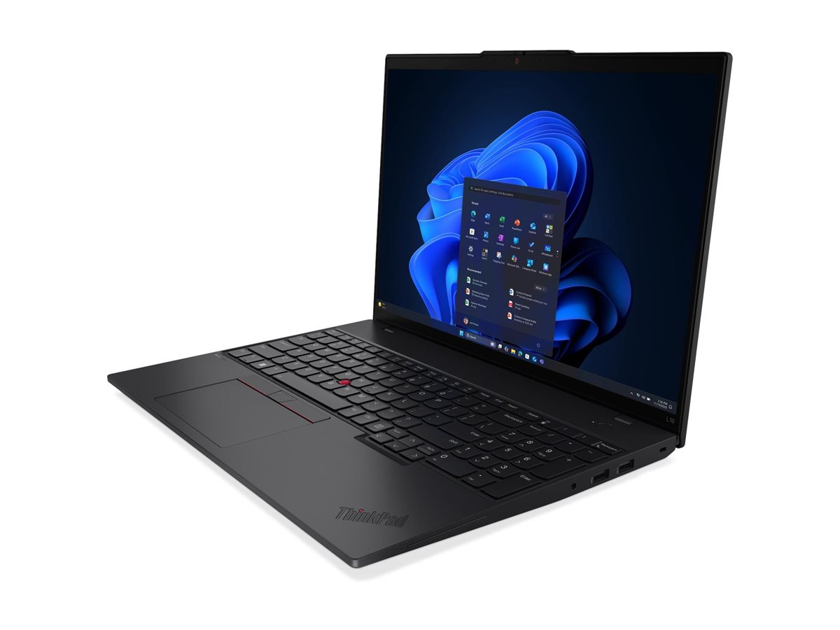 Lenovo ThinkPad L16 Gen 2 21RH - 180°-Scharnierdesign - AMD Ryzen AI 5 PRO 340 / 2 GHz - Win 11 Pro - IPS 1920 x 1200 - Wi-Fi 7 - Bluetooth - Schwarz - kbd: Deutsch - mit 1 Jahr Lenovo Premier Support