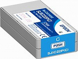 Tintenpatrone SJIC22P(C) cyan - für TM C3500 Tintenpatrone SJIC22P(C) cyan - für TM C3500