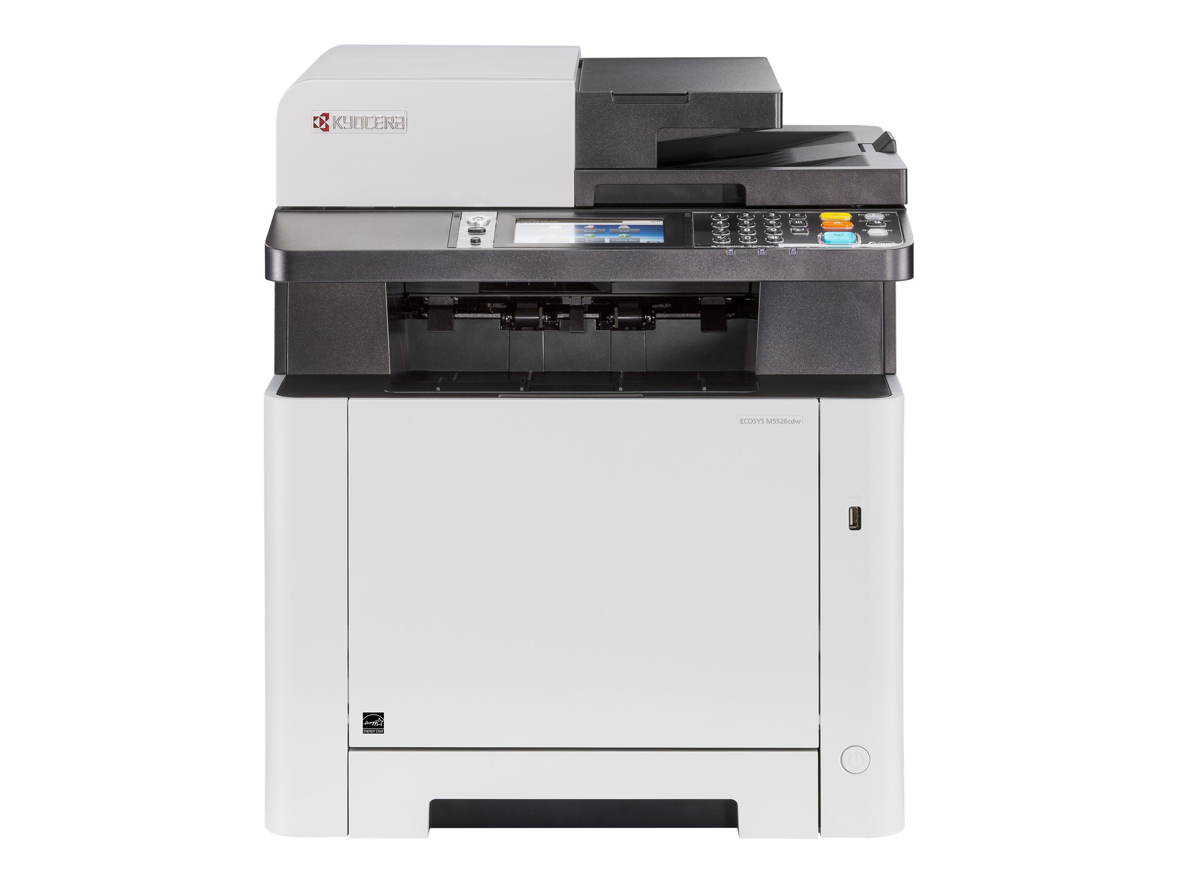 Kyocera ECOSYS M5526cdw - Multifunktionsdrucker - Farbe - Laser - Legal (216 x 356 mm)/ - /A4 (210 x 297 mm) (Original) - A4/Legal (Medien) - bis zu 26 Seiten/Min. (Kopieren) - bis zu 26 Seiten/Min. (Drucken) - 300 Blatt - 33.6 Kbps - USB 2.0 - Gigabit L… Kyocera ECOSYS M5526cdw - Multifunktionsdrucker - Farbe - Laser - Legal (216 x 356 mm)/ - /A4 (210 x 297 mm) (Original) - A4/Legal (Medien) - bis zu 26 Seiten/Min. (Kopieren) - bis zu 26 Seiten/Min. (Drucken) - 300 Blatt - 33.6 Kbps - USB 2.0 - Gigabit L…