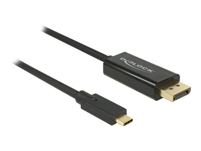 USB-C -> DisplayPort Kabel 2,0m schwarz - Schwarz - retail