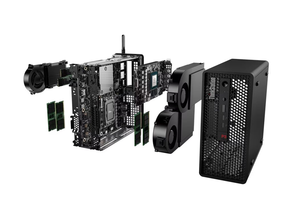 Lenovo ThinkStation P3 Ultra 30HA - MT - 1 x Core - Win 11 Pro - Monitor: keiner - Tastatur: Deutsch - Lenovo TopSeller - mit 1 Jahr Lenovo Premier Support