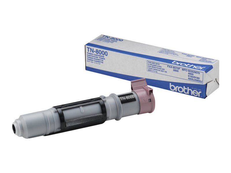 Brother TN8000 - Schwarz - Original - Tonerpatrone - für Brother MFC-4800 - MFC-9030 - MFC-9070 - MFC-9160 - MFC-9180; FAX-2850 - 8070P Brother TN8000 - Schwarz - Original - Tonerpatrone - für Brother MFC-4800 - MFC-9030 - MFC-9070 - MFC-9160 - MFC-9180; FAX-2850 - 8070P